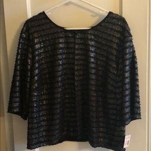 Black/metallic cardigan